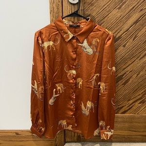 Lulus Long Sleeve Blouse